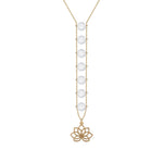 Chakra necklace with quartz crystal