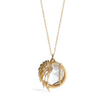 Archangel Wing quartz necklace